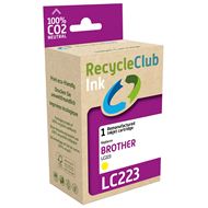 RecycleClub Cartridge compatible met  Brother LC-223 Geel