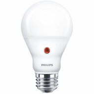 Philips LED lamp E27 7,5W 2700K Peer Mat + lichtsensor