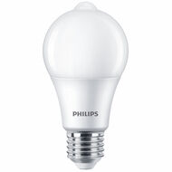 Philips LED lamp E27 8W 2700K Peer Mat + bewegingssensor