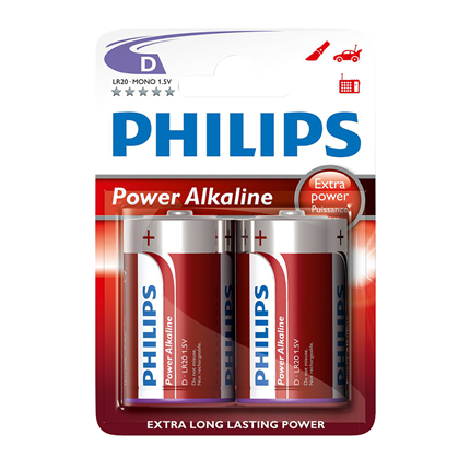 Afbeelding vergroten Philips Power Alkaline D