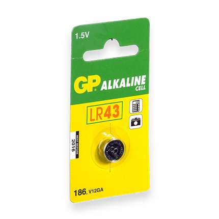 GP LR43 Knoopcel Alkaline Batterij