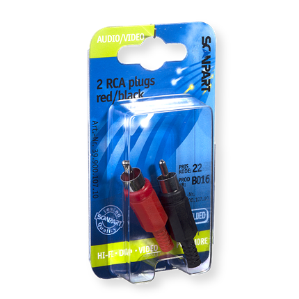 Afbeelding vergroten Scanpart RCA Stekkers Rood/wit