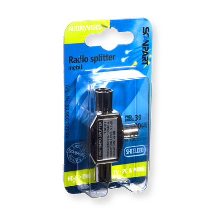 Afbeelding vergroten Scanpart Radio Splitter 9.5(M)-2 x 9.5(F)