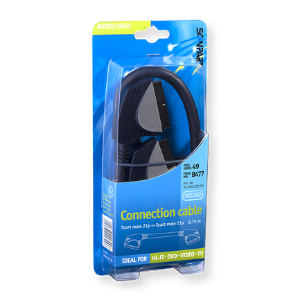 Afbeelding vergroten Scanpart Scartkabel (M)-(M)