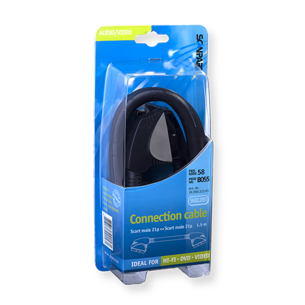 Afbeelding vergroten Scanpart Scartkabel (M)-(M) 1,5m