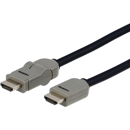 Afbeelding vergroten Scanpart HDMI Kabel High Speed 180° 1m