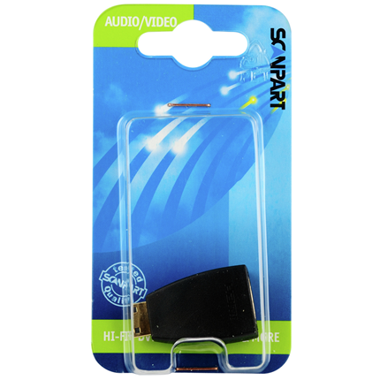 Afbeelding vergroten Scanpart Adapter HDMI(F)-HDMI(M) Mini