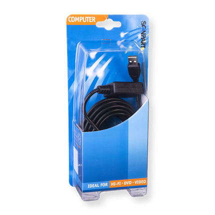 Scanpart USB Kabel 2.0 A(M)-A(F) 4,8m