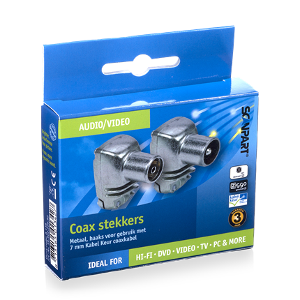 Afbeelding vergroten Scanpart Coaxstekkers 9.5mm