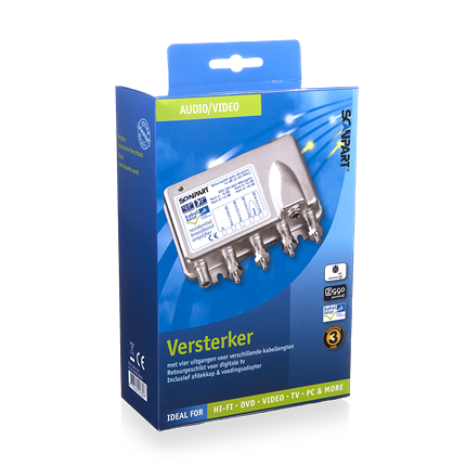 Scanpart Antenneversterker 4-weg
