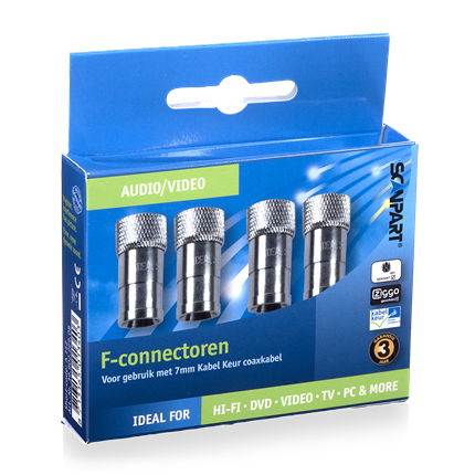 Afbeelding vergroten Scanpart F-Connectoren