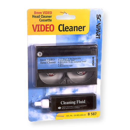 Afbeelding vergroten Scanpart 8mm Video Reinigingscassette