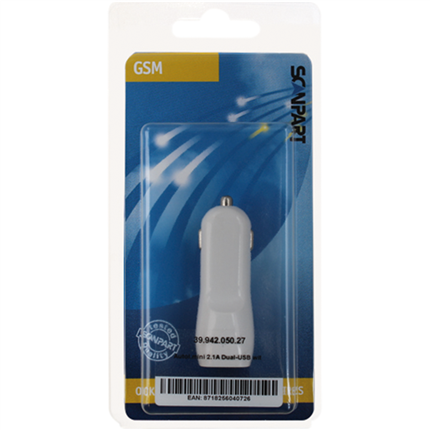Afbeelding vergroten Scanpart Autolader 2x USB-A 4.2(F)