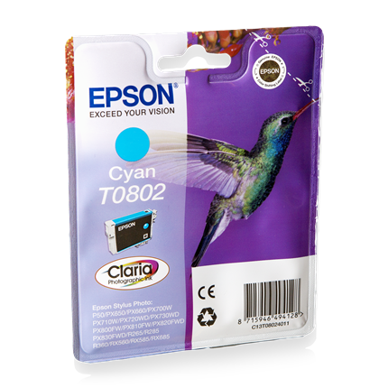 Afbeelding vergroten Epson T0802 Cyan