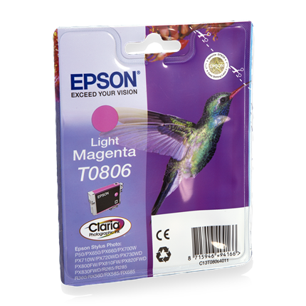 Afbeelding vergroten Epson T0806 Light Magenta