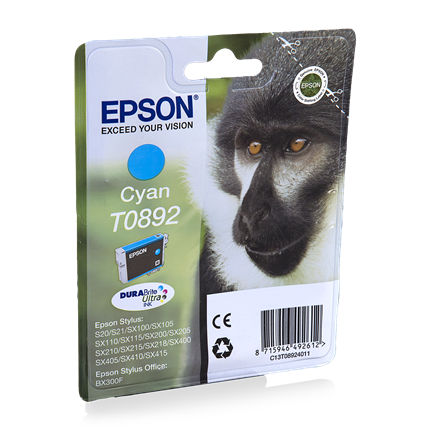 Afbeelding vergroten Epson T0892 Cyan