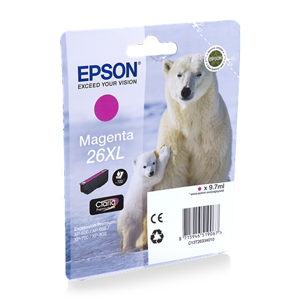 Afbeelding vergroten Epson Cartridge 26 XL (T2633) Magenta