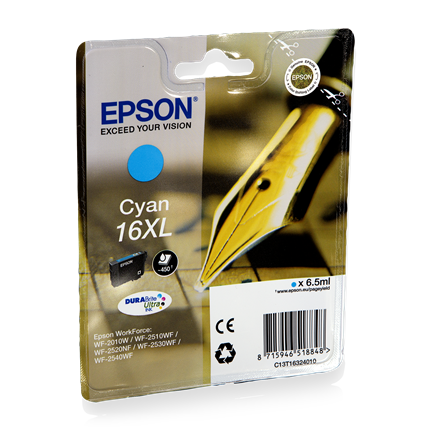 Afbeelding vergroten Epson Cartridge 16 XL (T1632) Cyaan