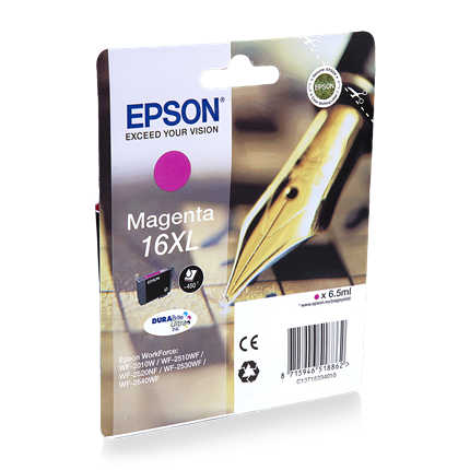 Afbeelding vergroten Epson Cartridge 16 XL (T1633) Magenta