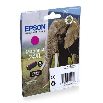 Afbeelding vergroten Epson Cartridge 24 XL (T2433) Magenta