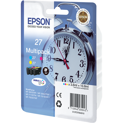 Afbeelding vergroten Epson Cartridge 27 Multipack