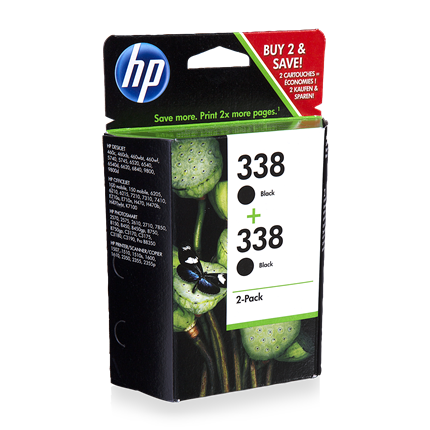 Afbeelding vergroten HP 338 2-Pack Black