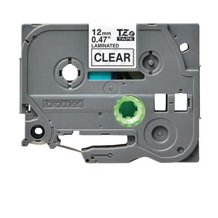 Afbeelding vergroten Brother Tape Zwart op Helder TZe-131 12mm