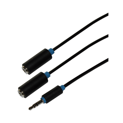 Afbeelding vergroten Scanpart Adapterkabel 3.5S (M)-2x3.5(F)