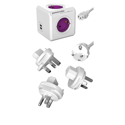 Afbeelding vergroten Powercube Stekkerblok + 2 USB