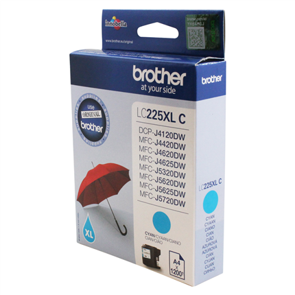 Afbeelding vergroten Brother LC225 XL Cyan