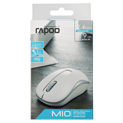 Afbeelding vergroten Rapoo Draadloze Optische Muis Wit
