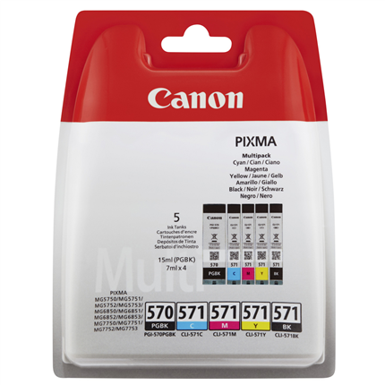 Afbeelding vergroten Canon PGI-570/CLI-571 Multipack