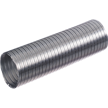 Afbeelding vergroten Scanpart Luchtafvoerslang ALU 125mm 1,5m Zilver