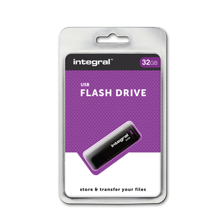 Integral USB Stick 2.0 32GB zwart