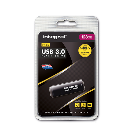 Integral USB Stick 3.0 128GB zwart