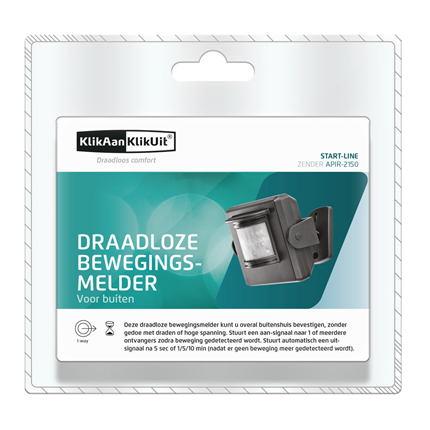 Afbeelding vergroten KlikAanKlikUit Bewegingsmelder Draadloos Voor Buiten APIR-2150