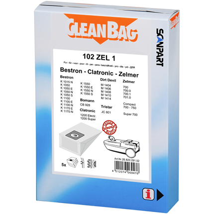 Afbeelding vergroten CleanBag 102 ZEL 1