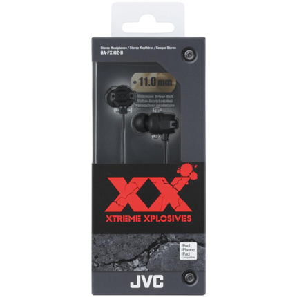 Afbeelding vergroten JVC Oortelefoon HA-FX102 In-Ear Zwart