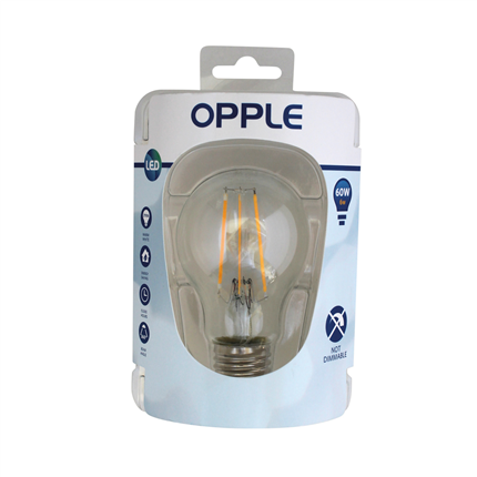 Afbeelding vergroten Opple Ledlamp Classic A Filament E27 6W