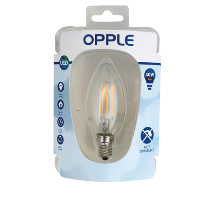 Afbeelding vergroten Opple Ledlamp Classic B Filament E14 4W