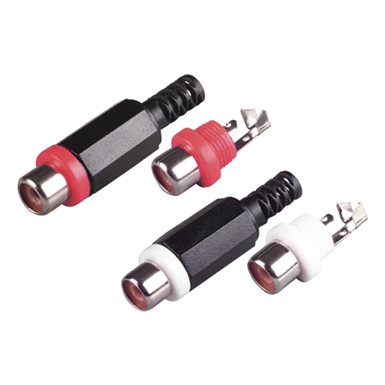 Afbeelding vergroten Scanpart RCA Koppeling Rood/Zwart