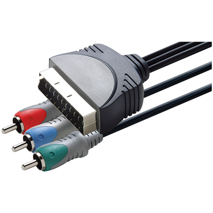 Afbeelding vergroten Scanpart Aansluitkabel Scart(M)-3Tulp(M) Rgb 1.5M