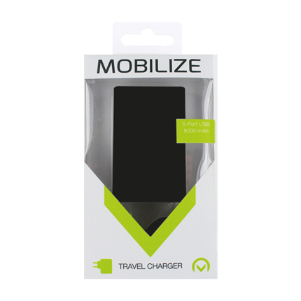 Afbeelding vergroten Mobilize Thuislader Usb 5-Poorts
