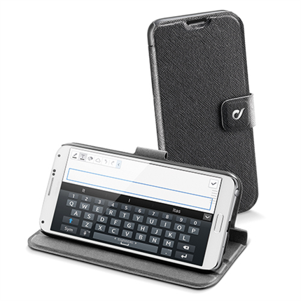 Afbeelding vergroten Cellular Line Bookcase Draaibaar Vision Slim Samsung Note 4