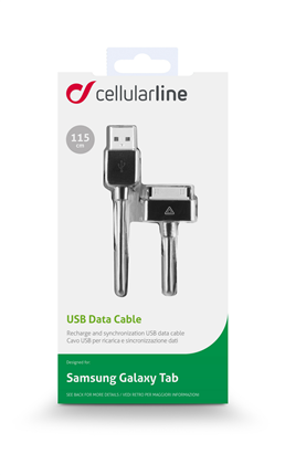 Afbeelding vergroten Cellular Line Laad+Datakabel Samsung 1M Zwart