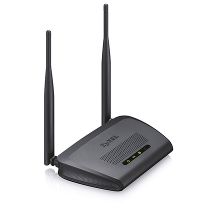 Afbeelding vergroten Zyxel Draadloze Router 300Mbps Zwart NBG-418N v2