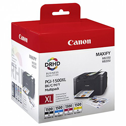 Afbeelding vergroten Canon Cartridge PGI1500 XL Multipack