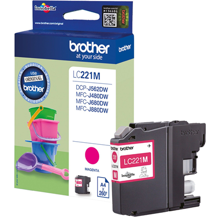 Afbeelding vergroten Brother LC221 Magenta