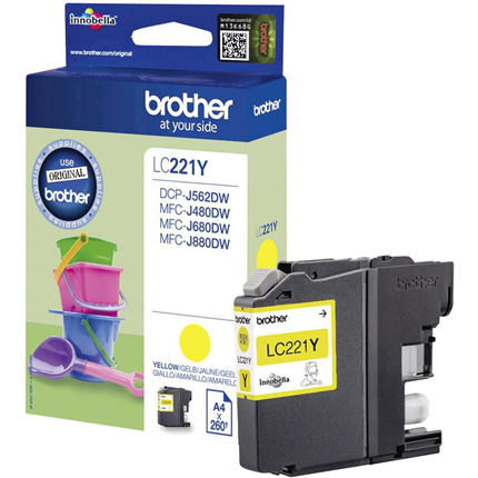 Afbeelding vergroten Brother LC221 Yellow