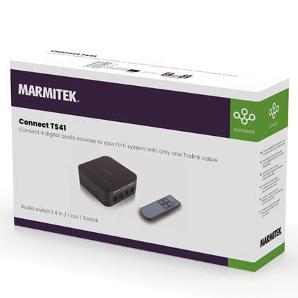 Afbeelding vergroten Marmitek Connect TS41 Digital Audio Switch 08203